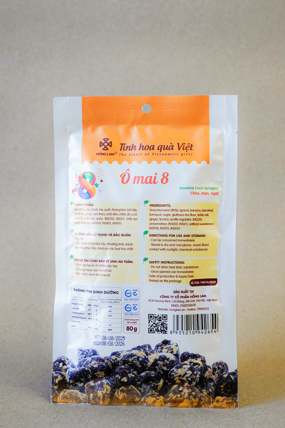 Hồng Lam - Ô Mai 8 [bag/80gr]