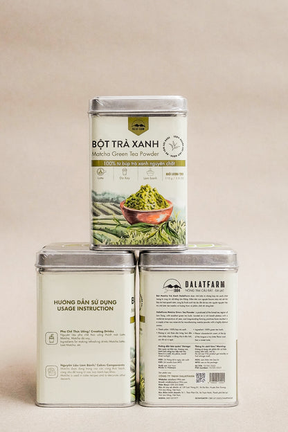 Đà Lạt Farm - Bột Trà Xanh | Matcha Green Tea Powder [can/110gr]