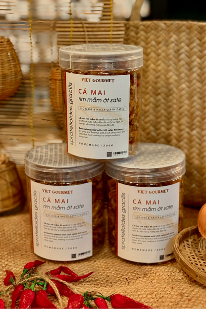 Viet Gourmet - Cá Mai Rim Mắm Ớt Sa Tế | Spratelloides Gracilis