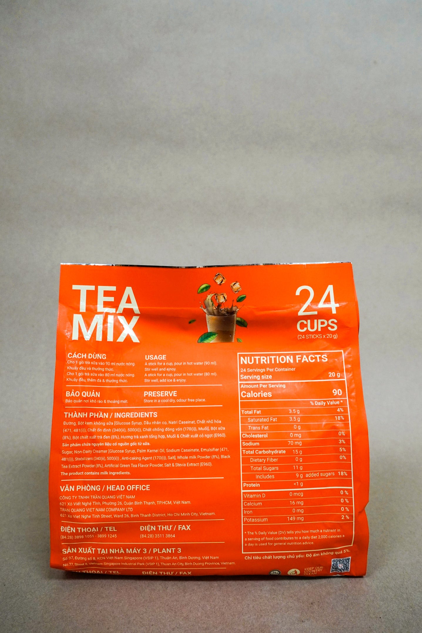 Tea Mix - Bột Trà Sữa Hòa Tan | Instant Milk Tea Powder [24packs x 20g]