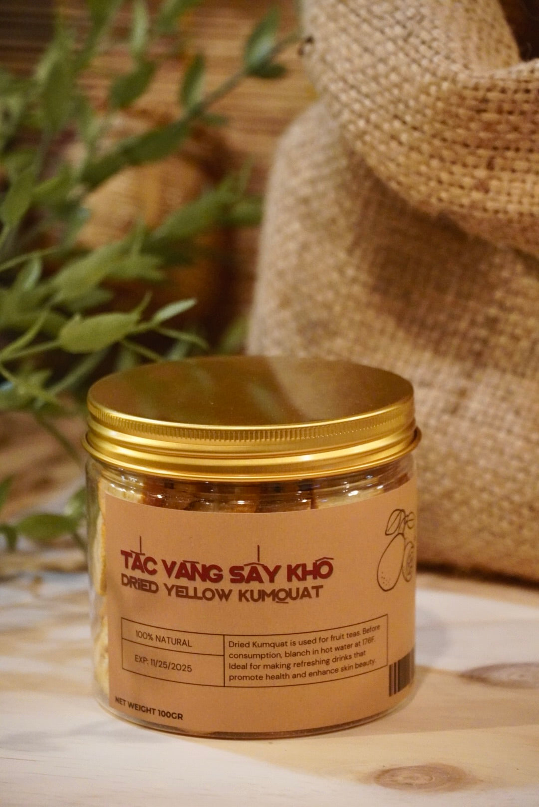 Viet Gourmet - Tắc Vàng Sấy Khô | Dried Yellow Kumquat