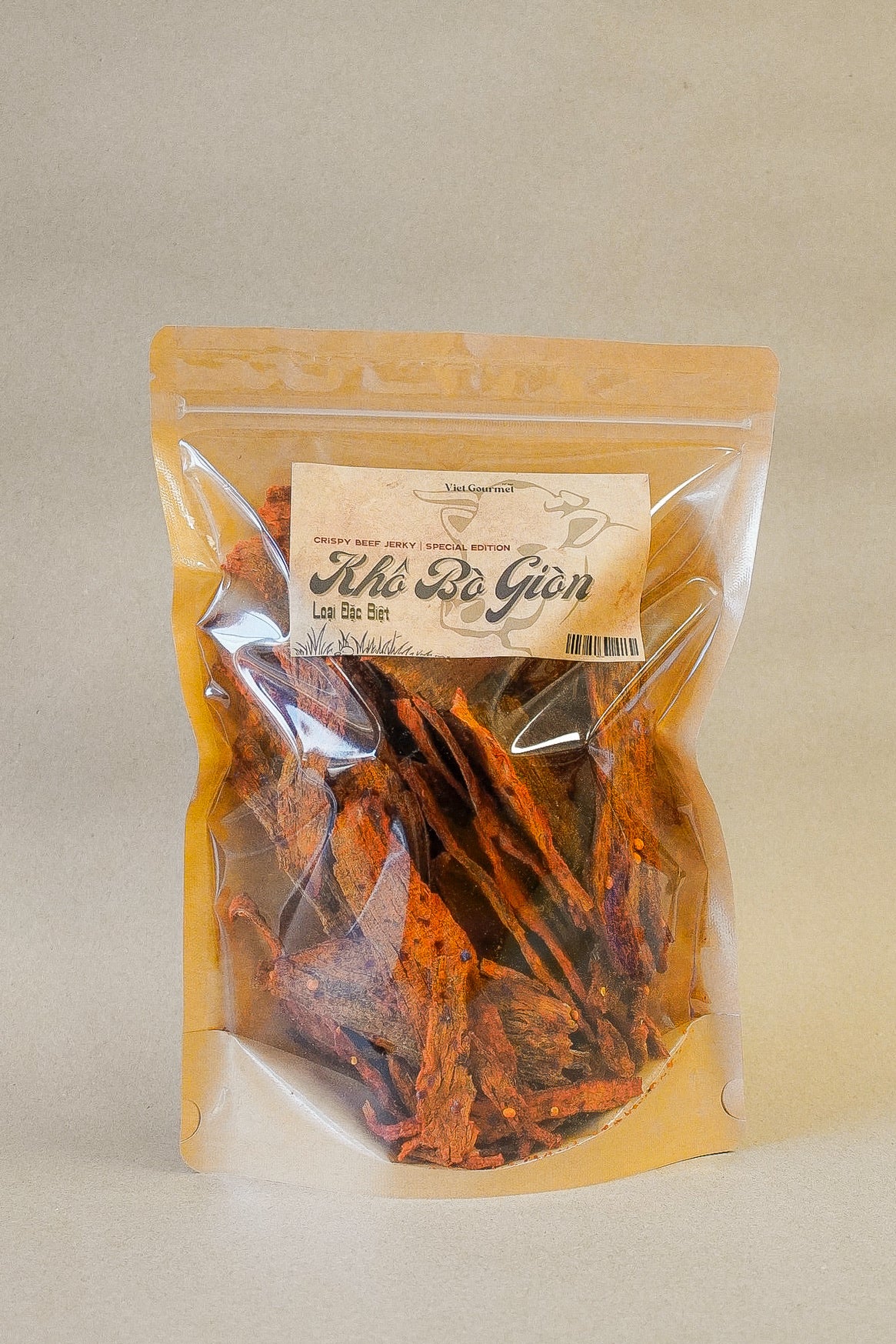 Viet Gourmet - Khô Bò Giòn Loại Đặc Biệt | Crispy Beef Jerky Special Edition [300gr]