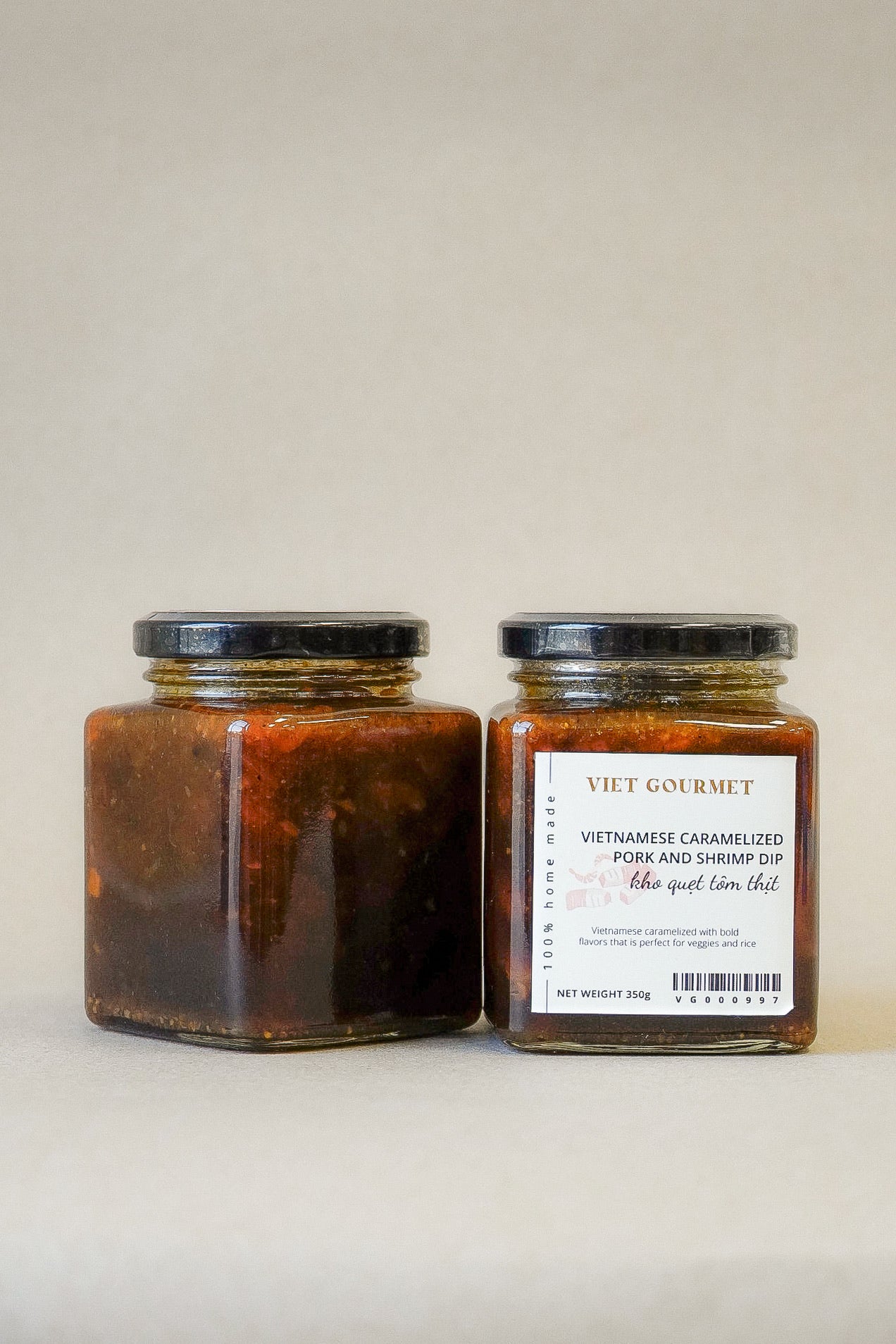 Viet Gourmet - Kho Quẹt Tôm Thịt | Vietnamese Caramelized Pork and Shrimp Dip [Bottle/350gr]