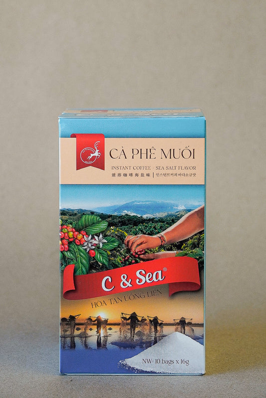 Le Plateau - Cà Phê Muối C&SEA | Instant Coffee - Sea Salt Flavor [box/10 bags]