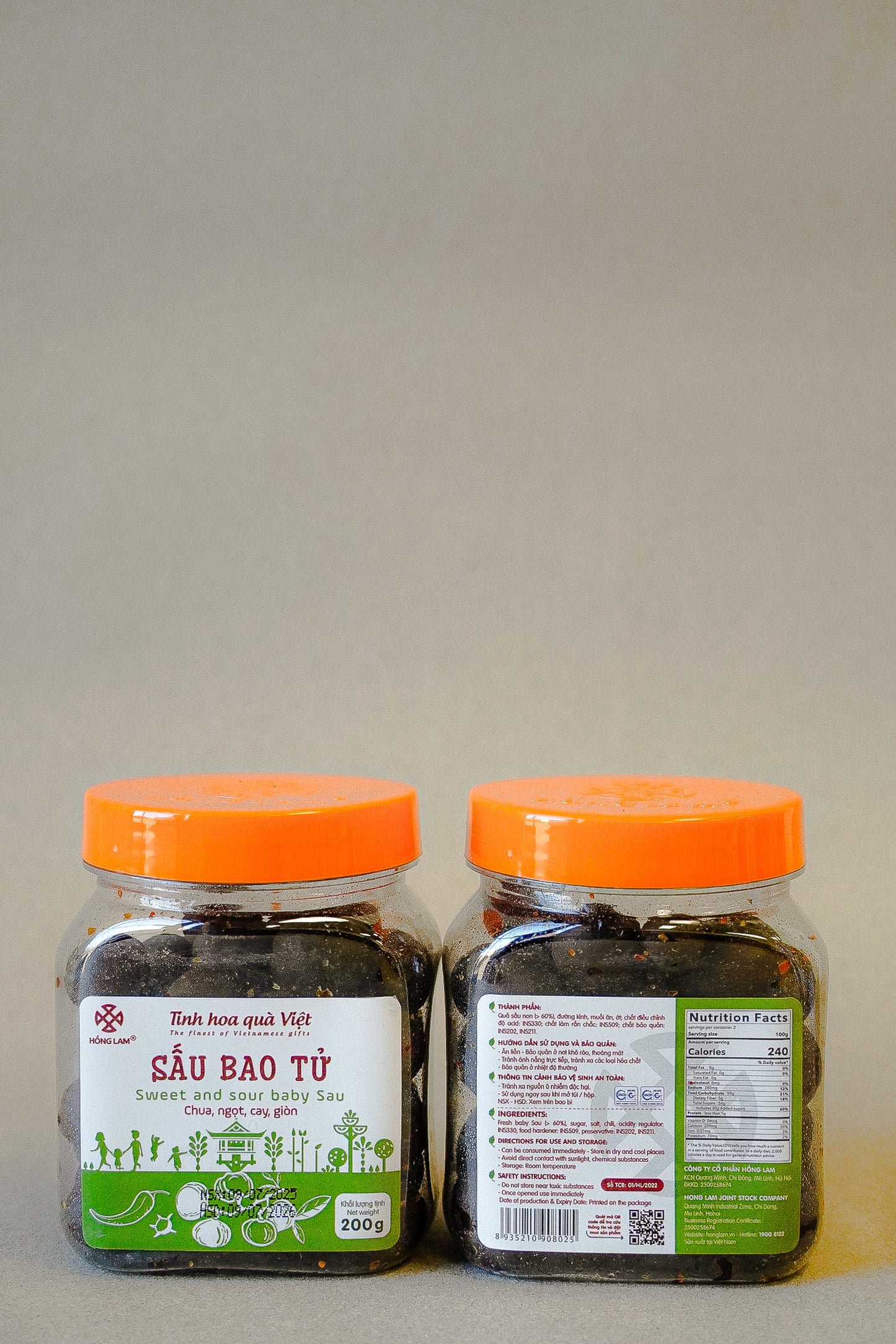 Hồng Lam - Sấu Bao Tử | Sweet and Sour Baby Dracontomelum [bottle/200gr]