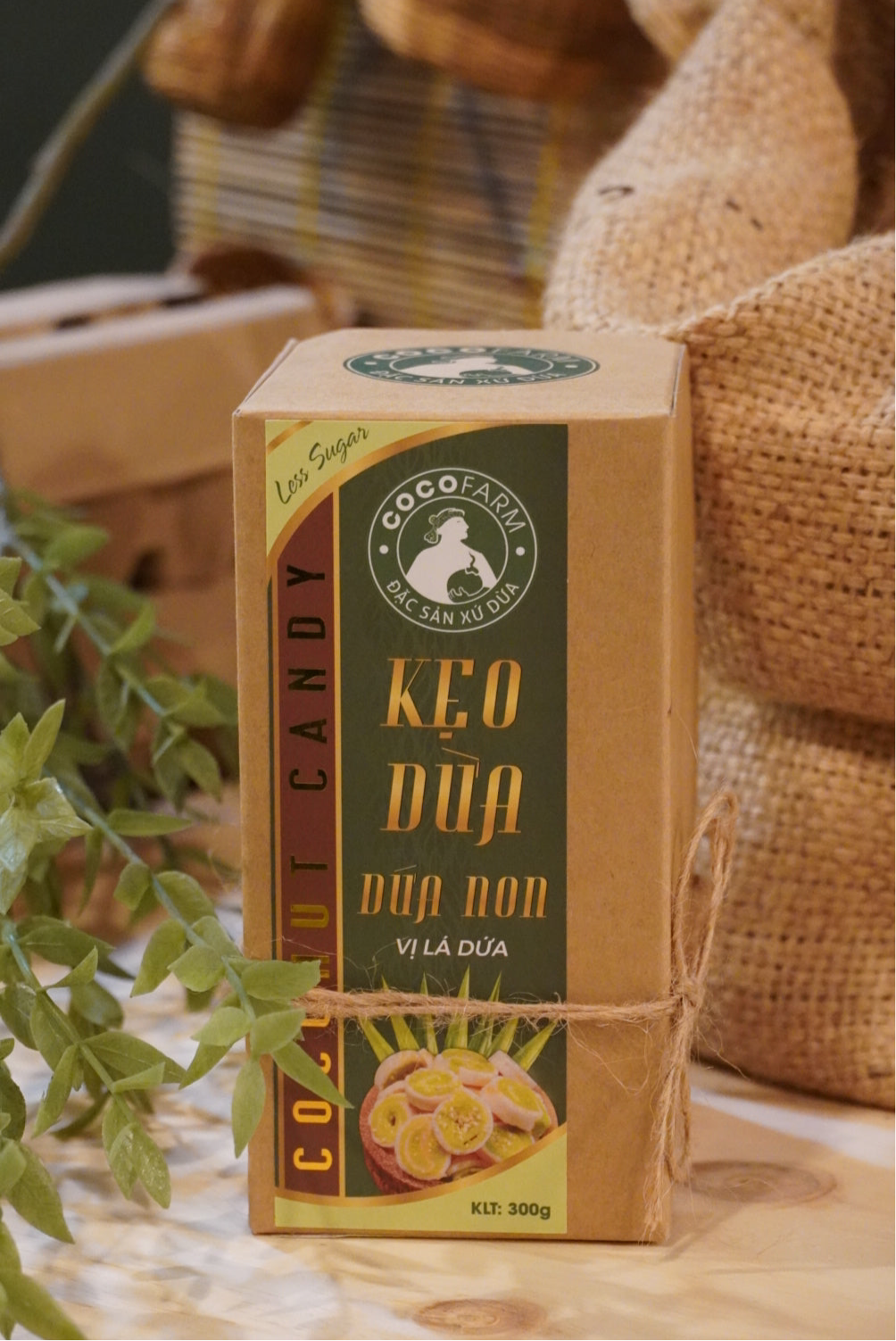 CocoFarm - Kẹo Dừa Dứa Non |  Young Pineapple Coconut Candy