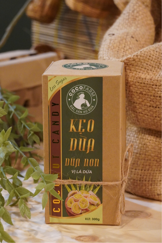 CocoFarm - Kẹo Dừa Dứa Non |  Young Pineapple Coconut Candy
