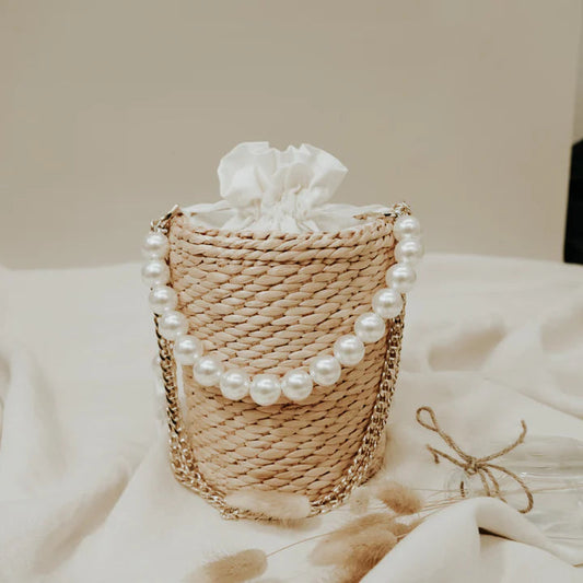 Emiline - Bucket Straw Tote