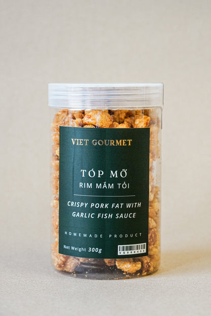 Viet Gourmet - Tóp Mỡ Rim Mắm Tỏi | Crispy Pork Fat with Garlic Fish Sauce