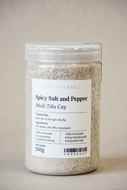 Viet Gourmet - Muối Tiêu Cay | Spicy Salt and Pepper [bottle/500gr]