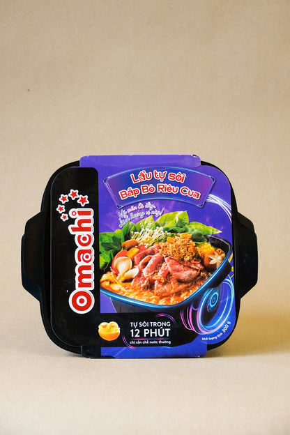 Omachi - Lẩu Tự Sôi Omachi Riêu Cua Bắp Bò | Self-Heating Hotpot with Crab Soup and Beef Shank