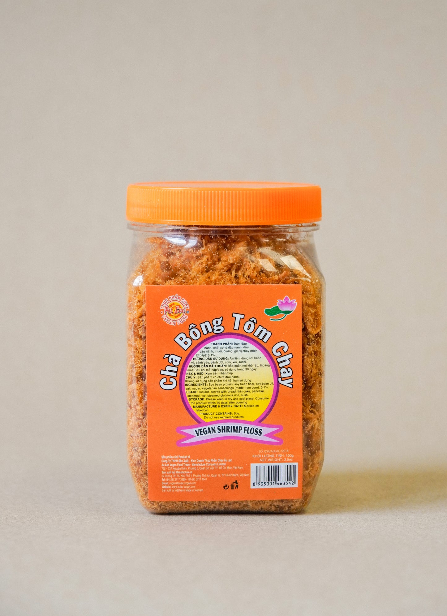 Âu Lạc - Chà Bông Tôm Chay | Vegan Shrimp Floss