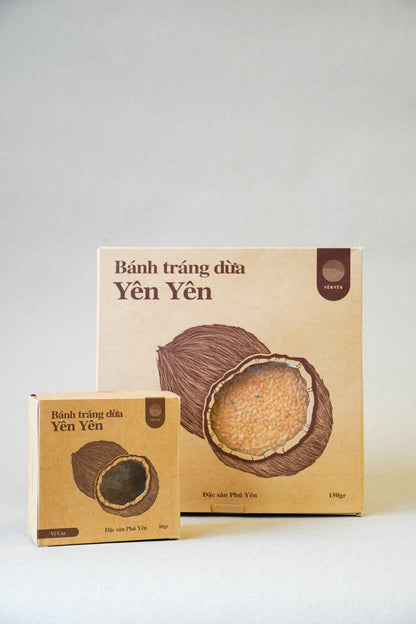 Yên Yên - Bánh Tráng Dừa Yên Yên Cay |  Coconut Rice Paper - Spicy [box/80gr]