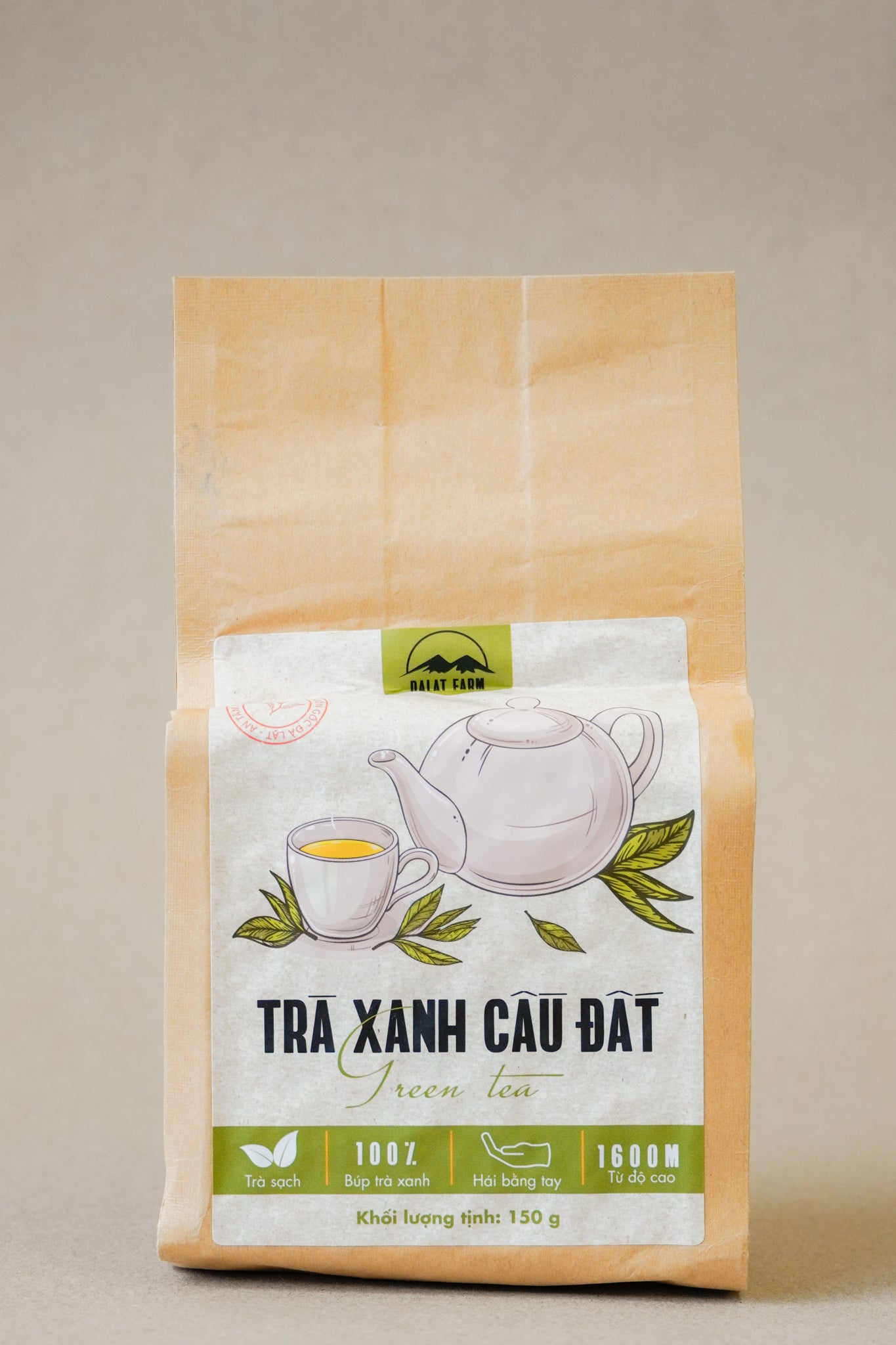 Đà Lạt Farm - Trà Xanh Cầu Đất | Green Tea [bag/150gr]