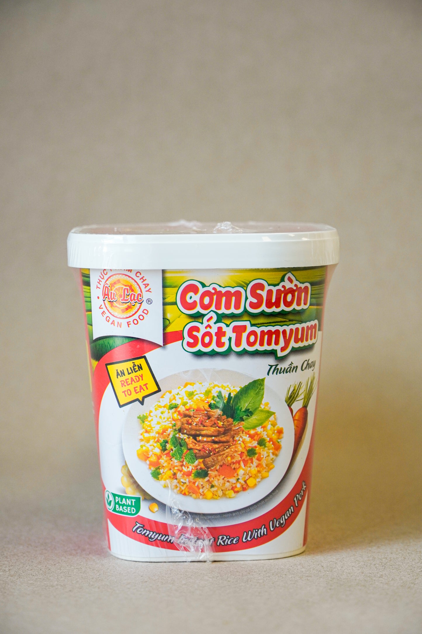 Âu Lạc - Cơm Sườn Sốt Tomyum Chay | Tomyum Instant Rice with Vegan Pork