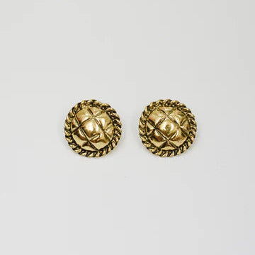 Emiline - Vintage Round Gold Earrings