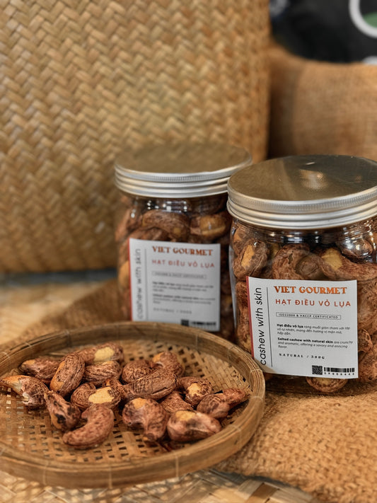 Viet Gourmet - Hạt Điều Vỏ Lụa | Cashews With Skin