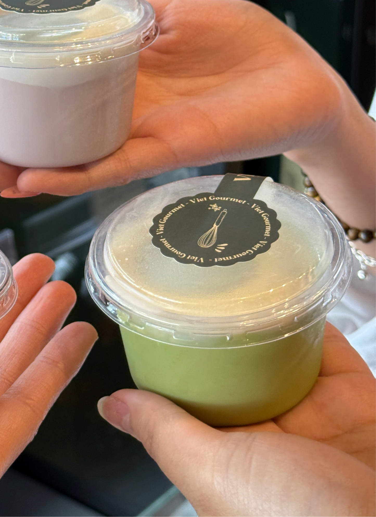 Dessert - Tàu Hũ Sốt Kem Vị Matcha | Creamy Tofu Pudding - Matcha Flavor