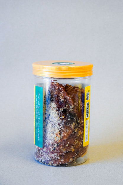 CocoFarm - Chuối Xiêm Sấy Dẻo Mè Dừa | Soft-Dried Siam Banana with Sesame and Coconut [bottle/300gr]