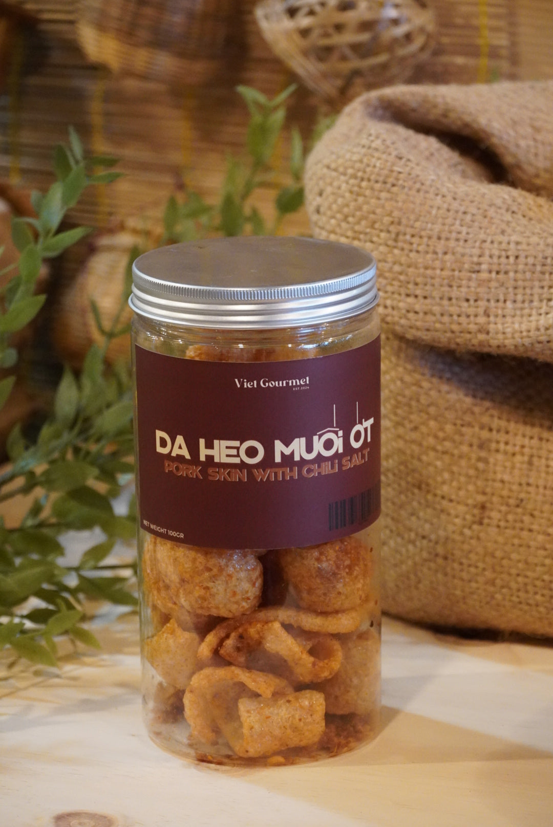 Viet Gourmet - Da Heo Muối Ớt | Pork Skin With Chili Salt