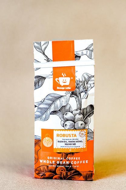 Message Coffee - Robusta Nguyên Hạt | Whole Bean Coffee [bag/200gr]