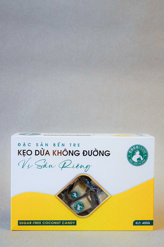 CocoFarm - Kẹo Dừa Không Đường Vị Sầu Riêng | Sugar-Free Coconut Candy with Durian Flavor