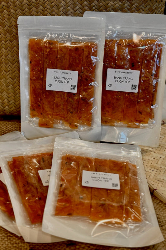 Viet Gourmet - Bánh Tráng Cuộn Tép | Rolled Rice Paper with Shrimp