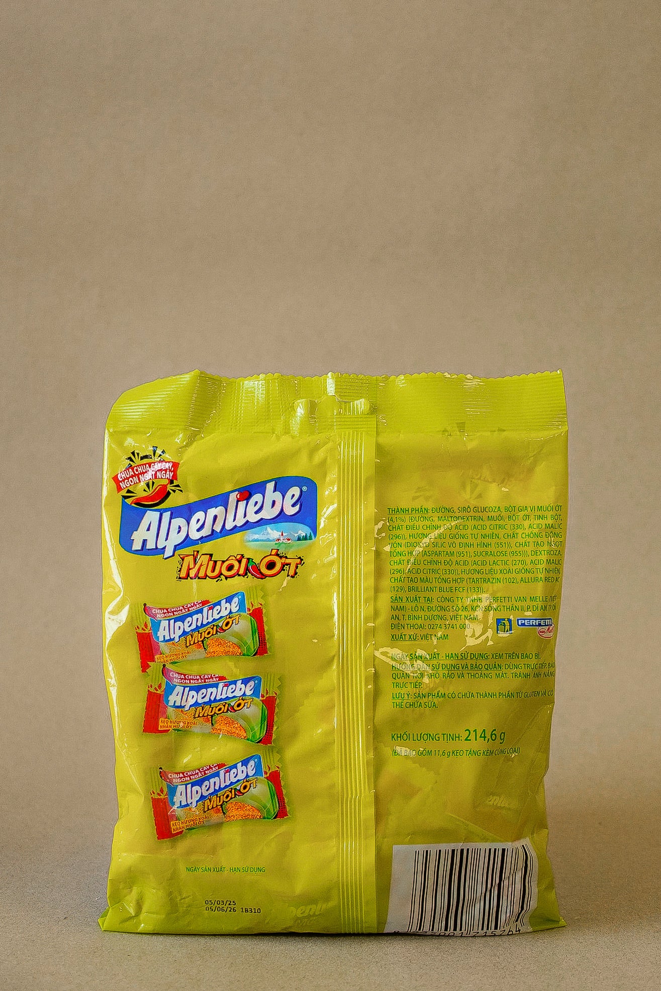 Alpenliepe - Kẹo Muối Ớt | Chili Salt Candy [bag/211,6gr]