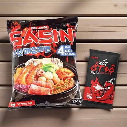 Sasin - Mì Cay Sasin Vị Kim Chi | Sasin Spicy Noodles – Kimchi Flavor [pcs/120g]