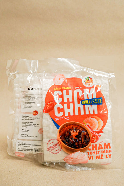 Viet Gourmet - Bánh Tráng Chấm Sốt Sa Tế XO | XO Satay Sauce Rice Paper Dip [bag/80gr]