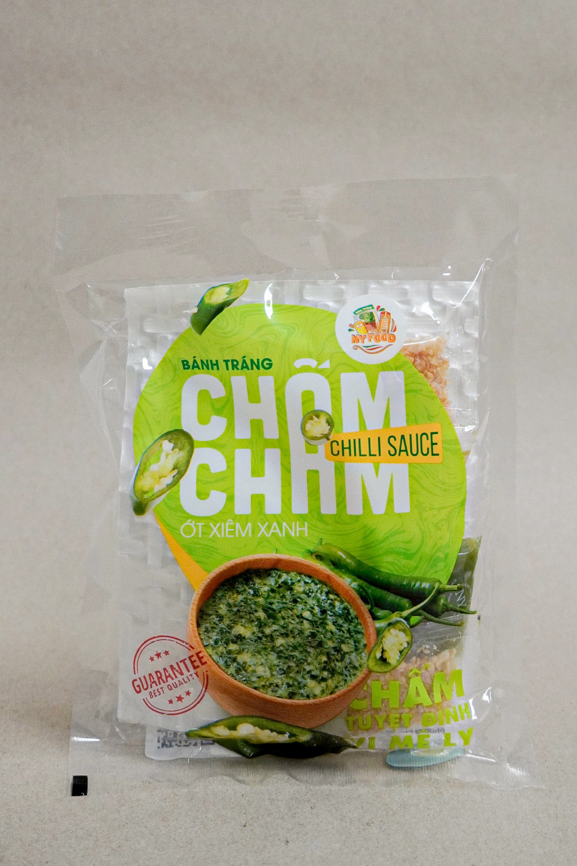 Viet Gourmet - Bánh Tráng Chấm Sốt Ớt Xiêm Xanh | Green Chili Rice Paper Dip [bag/80gr]