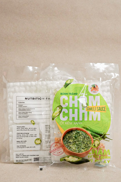 Viet Gourmet - Bánh Tráng Chấm Sốt Ớt Xiêm Xanh | Green Chili Rice Paper Dip [bag/80gr]