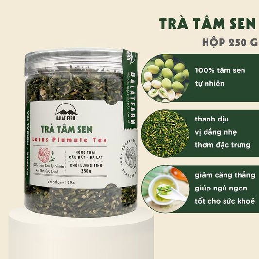 Đà Lạt Farm - Trà Tâm Sen | Lotus Plumule Tea [bottle/250gr]
