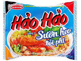 Acecook - Mì Hảo Hảo Sườn Heo Tỏi Phi | Hao Hao Instant Noodles - Pork Rib And Dried Garlic