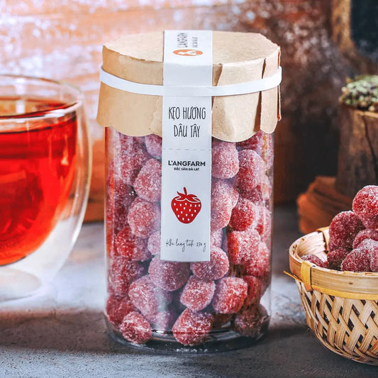 L'angFarm - Kẹo Hương Dâu Tây | Strawberry Flavor Candy [bag/180gr]