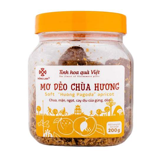 Hồng Lam - Mơ Dẻo Chùa Hương | Soft "Huong Pagoda" Apricot [200gr/bottle]