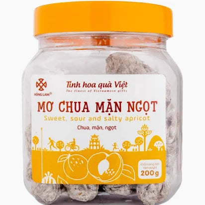 Hồng Lam - Mơ Chua Mặn Ngọt | Sweet, Sour & Salty Apricot [jar/200gr]