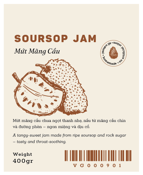 Viet Gourmet - Mứt Mãng Cầu | Soursop Jam [400gr/bag]