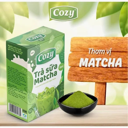 Cozy - Trà Sữa Matcha | Matcha Milk Tea [box/18 sachets/ 17gr]