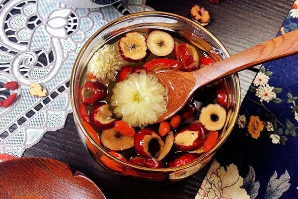 Viet Gourmet - Trà Cúc Táo Đỏ Kỷ Tử Mini | Mini Chrysanthemum Tea with Red Dates & Goji Berries