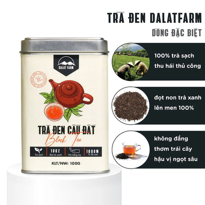 Đà Lạt Farm - Trà Đen Cầu Đất  | Black Tea [can/100gr]