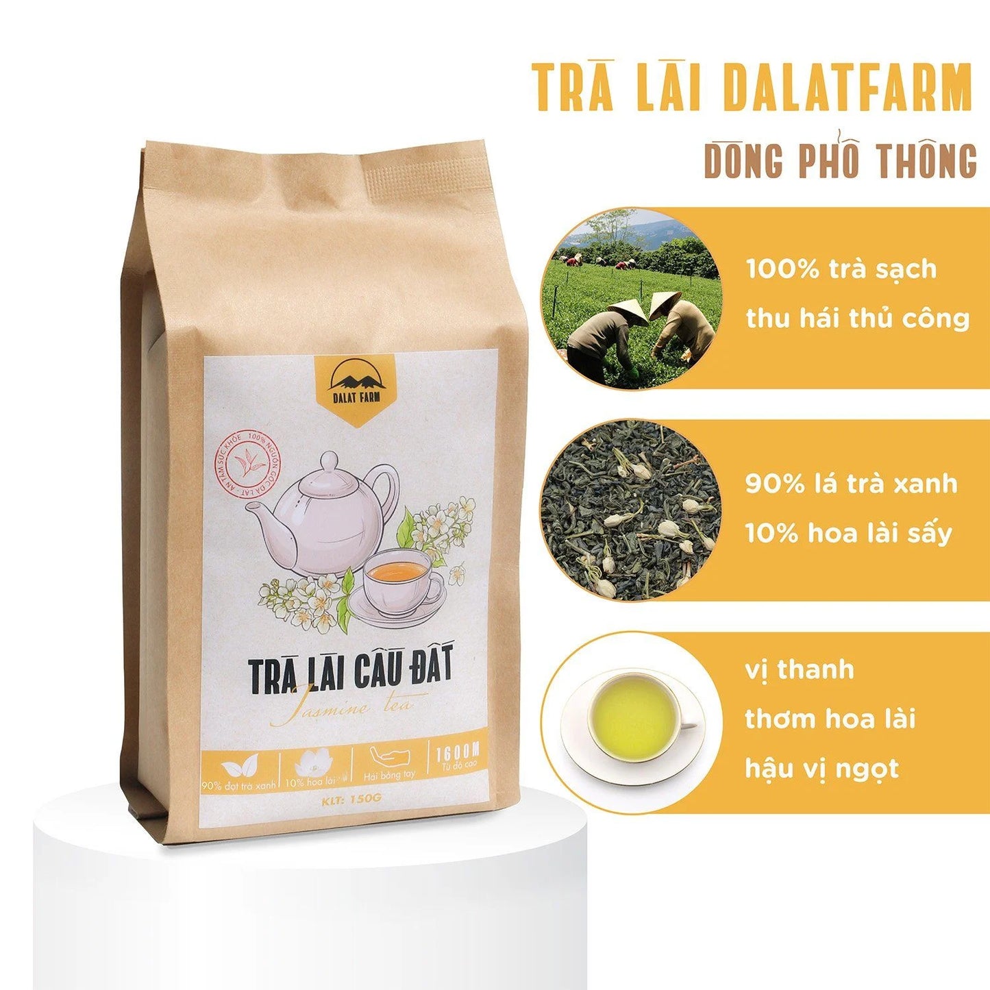 Đà Lạt Farm - Trà Lài | Jasmine Tea [bag/150gr]