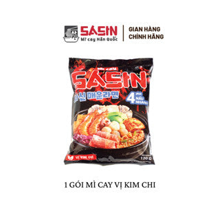 Sasin - Mì Cay Sasin Vị Kim Chi | Sasin Spicy Noodles – Kimchi Flavor [pcs/120g]
